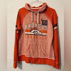 Majestic Denver Bronco’s women’s take the tide hoodie sz M